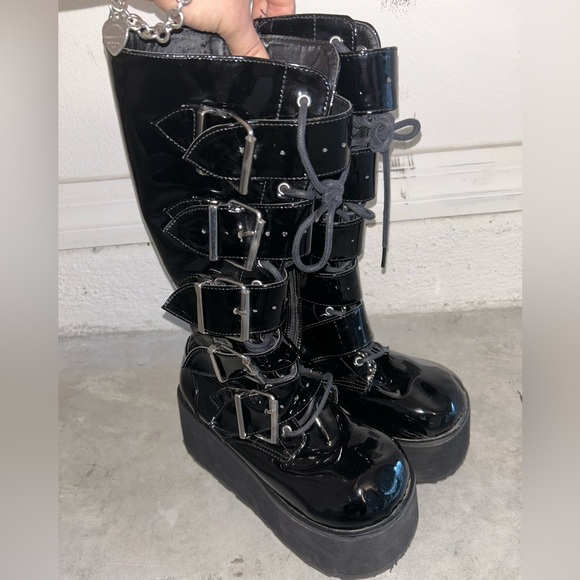 Demonia’s Platform Boots Trashville-518 - Picture 2 of 7